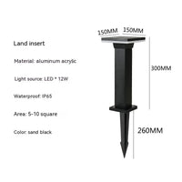 Lampe LED Jardin Glow | Marco Lucetti Lumière blanche / Insert carré de 30CM
