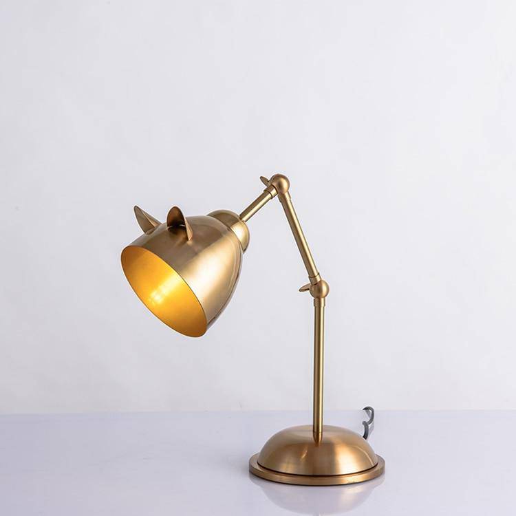 Lampe LED Lapin-Chat à oreilles métalliques | Marco Lucetti Doré - Oreilles de Chat