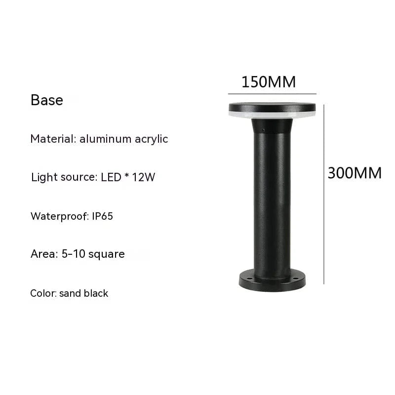 Lampe LED LawnPro | Marco Lucetti Lumière blanche / Cylindre de 30 cm / 12W | CHINE