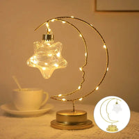 Lampe LED "Lune et Étoiles" pour Enfants | Marco Lucetti Lumière chaude / Étoile