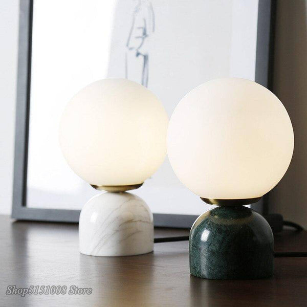 Lampe LED Marbrée de Bureau ou de Chevet | Marco Lucetti