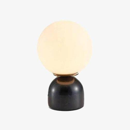 Lampe LED Marbrée de Bureau ou de Chevet | Marco Lucetti Noir