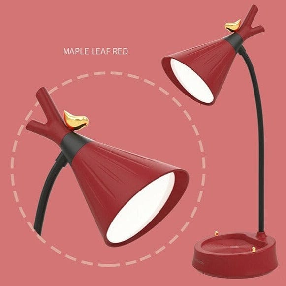 Lampe LED moderne avec support mobile Agripina | Marco Lucetti Rouge