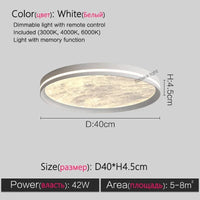 Lampe LED moderne minimaliste avec spectre complet pour la protection des yeux | Marco Lucetti Blanc 40cm / Intensité variable avec télécommande