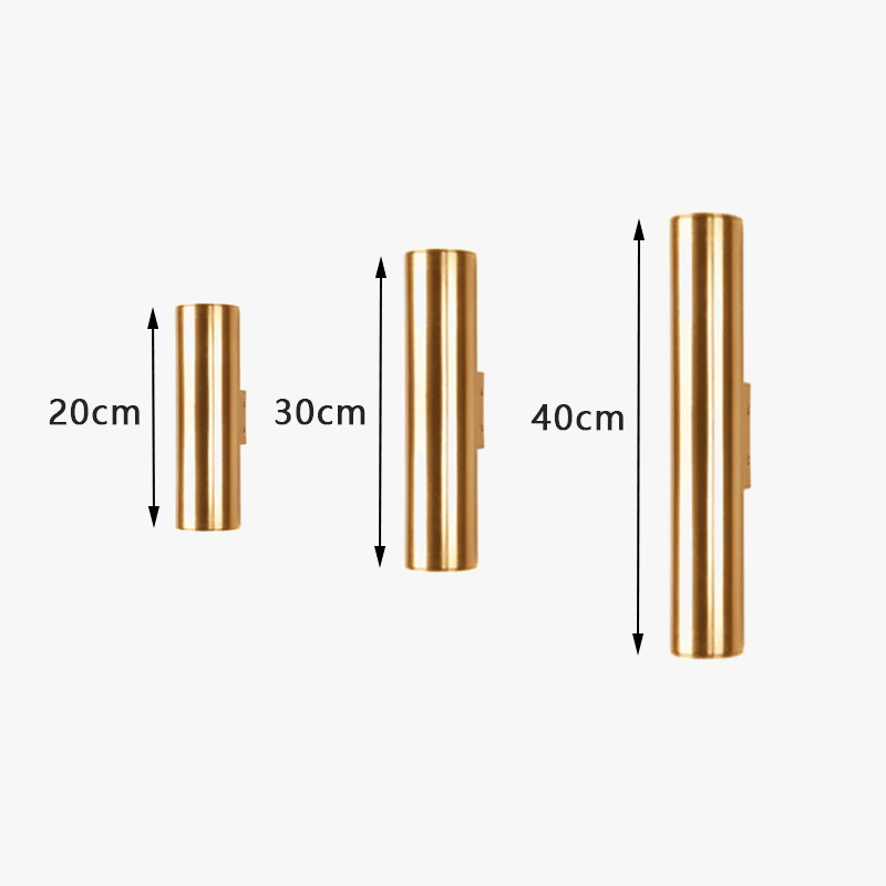Lampe LED Murale Dorée/Noire/Blanche 20/30/40 cm - Design pour la Maison | Marco Lucetti