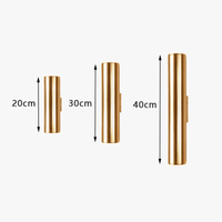 Lampe LED Murale Dorée/Noire/Blanche 20/30/40 cm - Design pour la Maison | Marco Lucetti