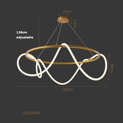 Lampe LED Music Note Postmoderne | Marco Lucetti Dia110cm