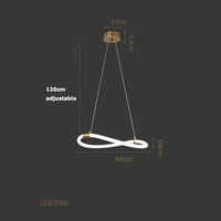 Lampe LED Music Note Postmoderne | Marco Lucetti Dia40cm 1