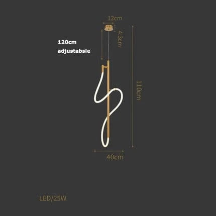 Lampe LED Music Note Postmoderne | Marco Lucetti Dia40cm