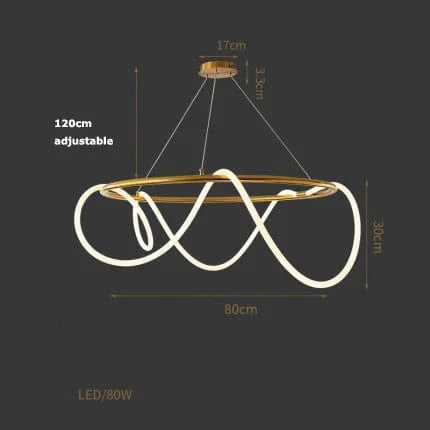 Lampe LED Music Note Postmoderne | Marco Lucetti Dia80cm