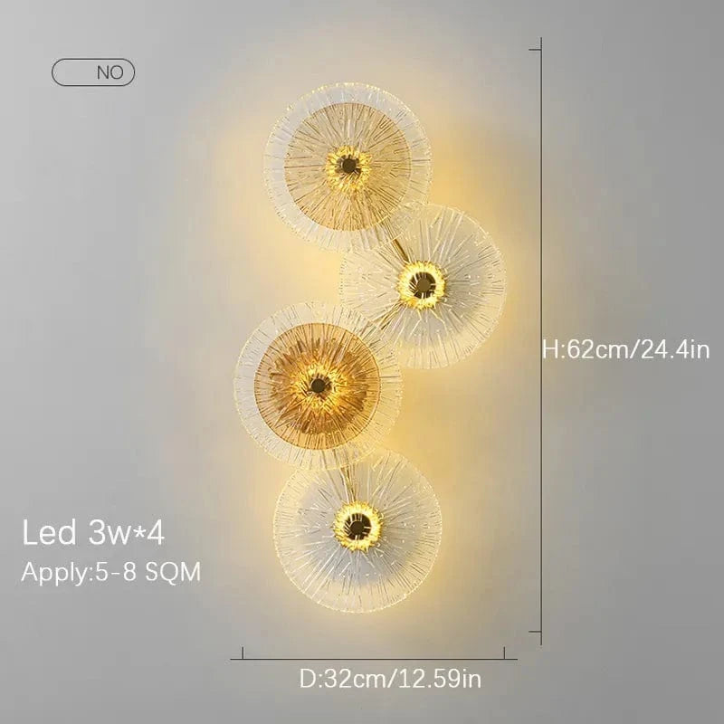 Lampe LED Nordica - Ronde en Verre, Design Moderne | Marco Lucetti