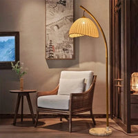 Lampe LED nordique en bambou et métal pour salon et intérieur - Collection Wabi Sabi | Marco Lucetti