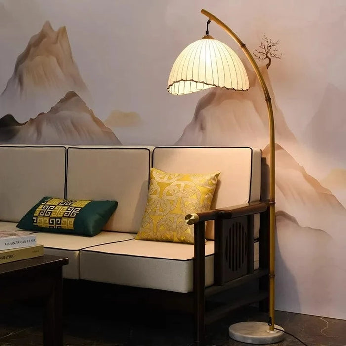 Lampe LED nordique en bambou et métal pour salon et intérieur - Collection Wabi Sabi | Marco Lucetti