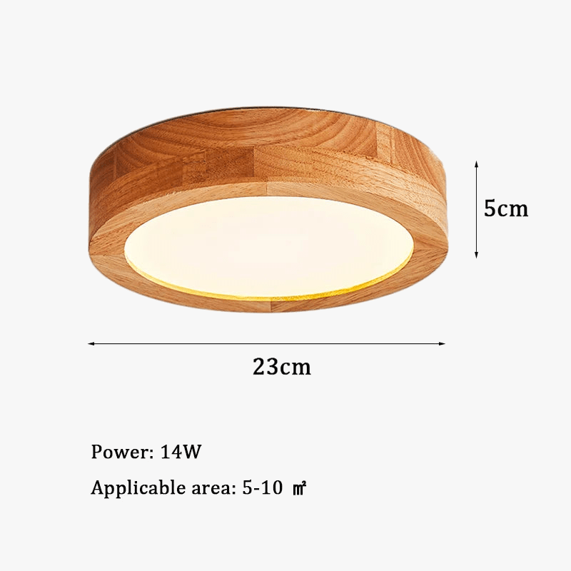 Lampe LED nordique en bois pour la maison | Marco Lucetti