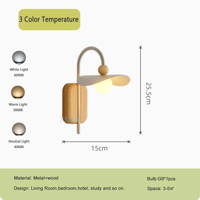 Lampe LED Nordique en Bois pour Salon et Bureau | Marco Lucetti