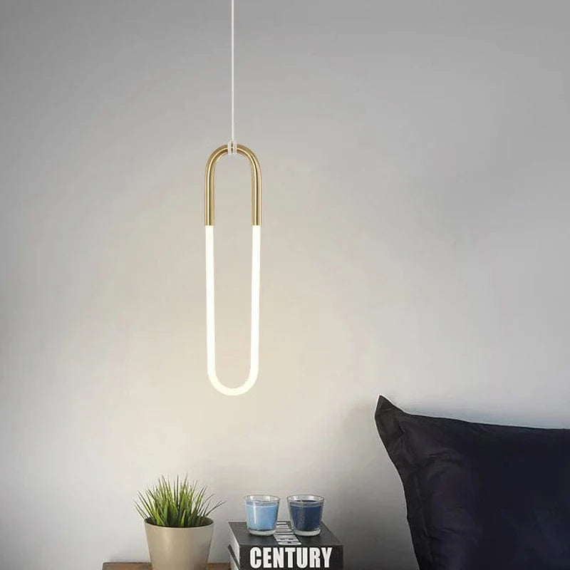 Lampe LED Nordique en forme de U - Luminaire Suspendu Décoratif Moderne | Marco Lucetti