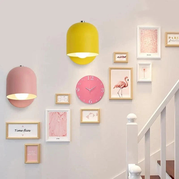 Lampe LED Nordique Macaron - Lampe Murale Rotative pour Chevet et Salon - Luminaires Intérieurs LED Lustre | Marco Lucetti