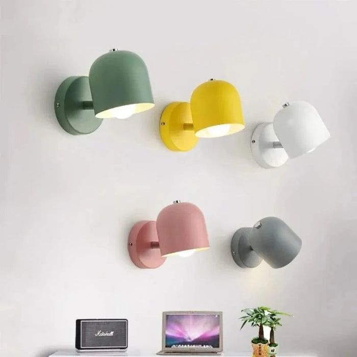 Lampe LED Nordique Macaron - Lampe Murale Rotative pour Chevet et Salon - Luminaires Intérieurs LED Lustre | Marco Lucetti