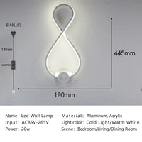 Lampe LED Nordique Moderne pour Décor d'Intérieur | Marco Lucetti 004 Blanc / Blanc chaud (2700-3500K)