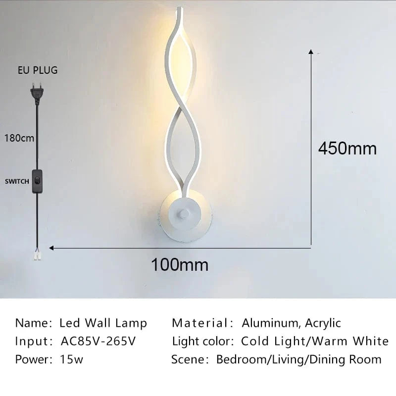 Lampe LED Nordique Moderne pour Décor d'Intérieur | Marco Lucetti 005 Blanc / Blanc chaud (2700-3500K)