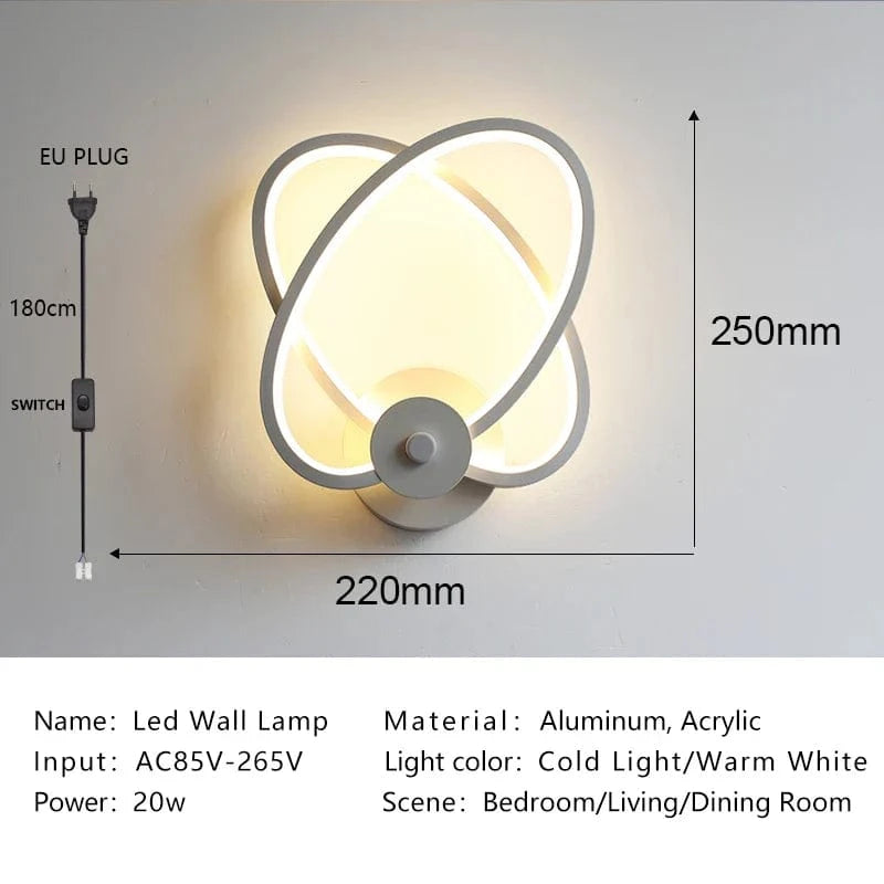 Lampe LED Nordique Moderne pour Décor d'Intérieur | Marco Lucetti 5107 Blanc / Blanc chaud (2700-3500K)