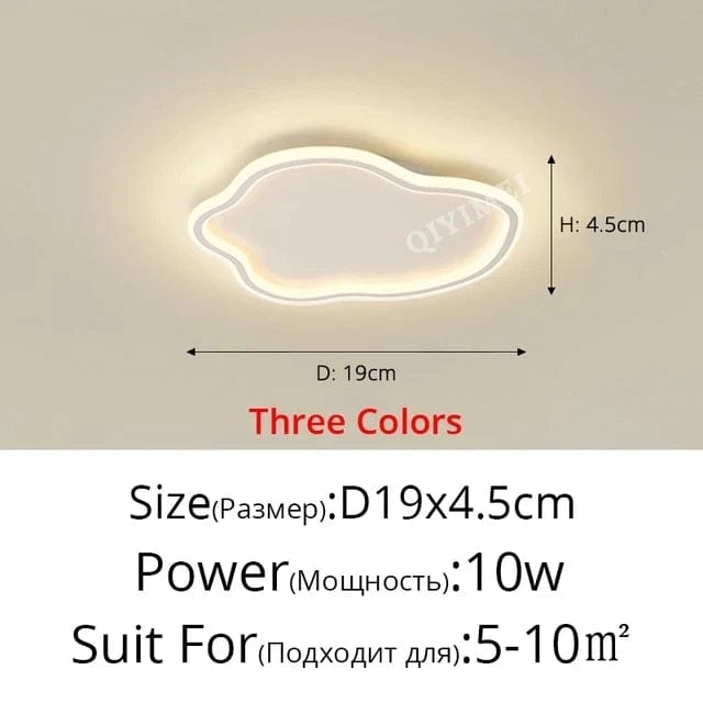 Lampe LED nuage moderne et créative pour enfants - Style nordique