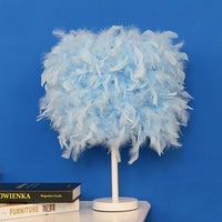 Lampe LED Plumes Colorées | Marco Lucetti Bleu / 25cm