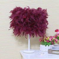 Lampe LED Plumes Colorées | Marco Lucetti Rouge / 25cm