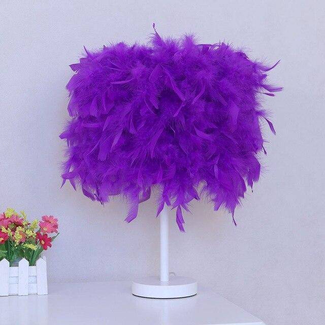Lampe LED Plumes Colorées | Marco Lucetti Violet / 25cm