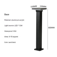 Lampe LED pour pelouse "GreenBright" | Marco Lucetti Lumière blanche / Carré de 60 cm