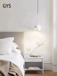 Lampe LED rotative tête unique : design minimaliste moderne | Marco Lucetti