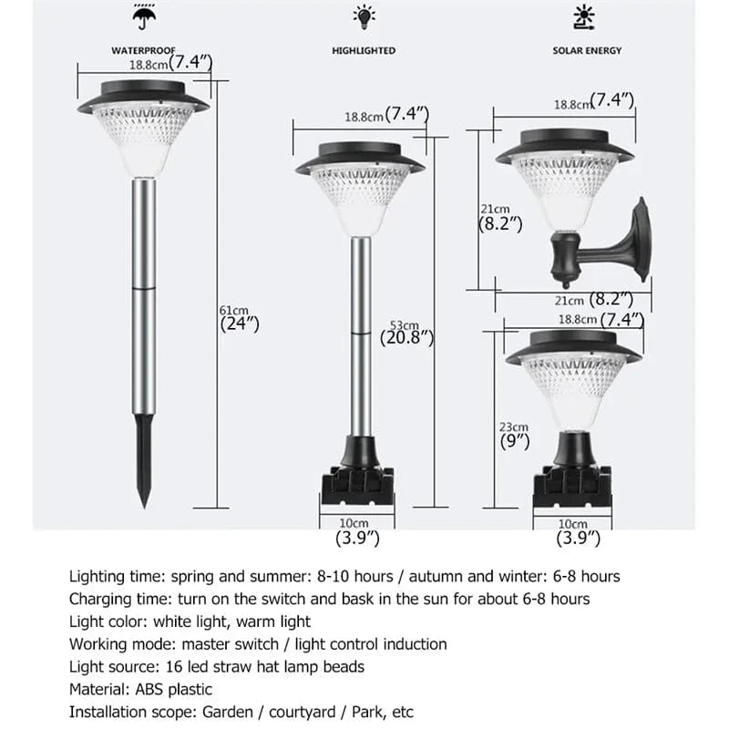 Lampe LED solaire contemporaine Lumina 86 | Marco Lucetti