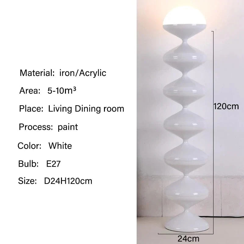 Lampe LED sur Pied pour Déco Intérieure | Marco Lucetti Blanc / Lumière chaude