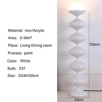 Lampe LED sur Pied pour Déco Intérieure | Marco Lucetti Blanc / Lumière chaude
