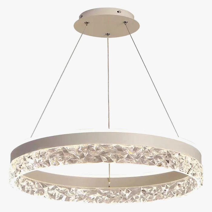 Lustre LED circulaire avec télécommande décorative