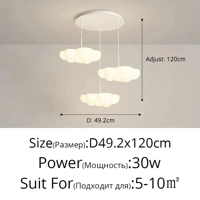 Lampe LED Suspendue Décorative pour Table de Bar Intérieur - Éclairage Élégant | Marco Lucetti B Rond 3têtes / 3 couleurs sans télécommande