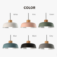 Suspension Luminaire LED Nordik Bois Abat-jour Aluminium - Déco Chic