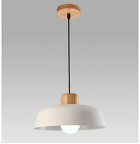 Suspension Luminaire LED Nordik Bois Abat-jour Aluminium - Déco Chic