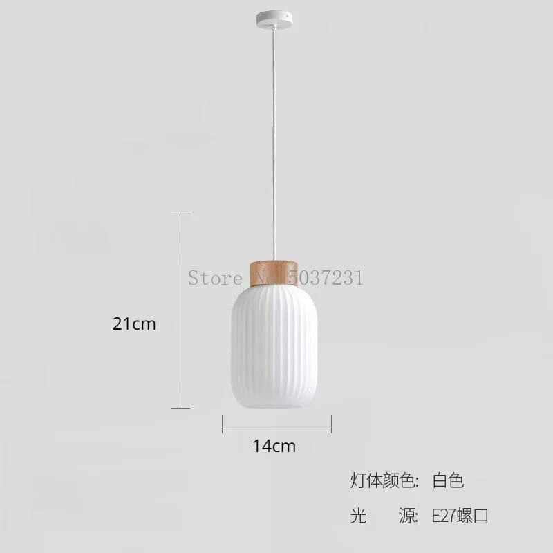 Lampe LED Suspendue Design Nordique Makaron - Idéale pour Décoration Intérieure | Marco Lucetti 14x21cm / Blanc froid