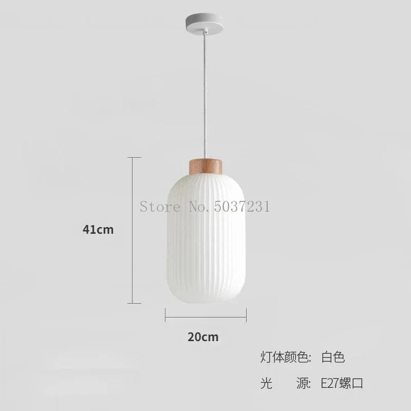 Lampe LED Suspendue Design Nordique Makaron - Idéale pour Décoration Intérieure | Marco Lucetti 20x41cm / Blanc froid