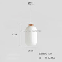 Lampe LED Suspendue Design Nordique Makaron - Idéale pour Décoration Intérieure | Marco Lucetti 20x41cm / Blanc froid