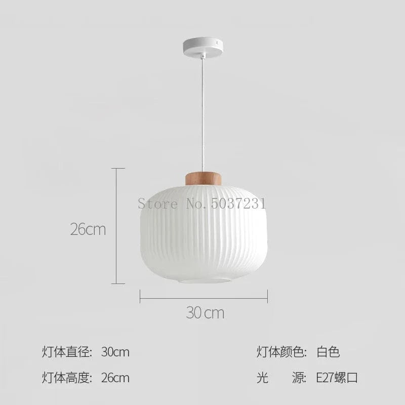 Lampe LED Suspendue Design Nordique Makaron - Idéale pour Décoration Intérieure | Marco Lucetti 30x26cm / Blanc chaud