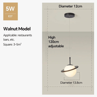 Lampe LED Suspendue Design Nordique Moderne Boule de Verre Créative - Éclairez Votre Espace | Marco Lucetti