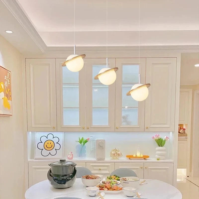 Lampe LED Suspendue Design Nordique Moderne Boule de Verre Créative - Éclairez Votre Espace | Marco Lucetti