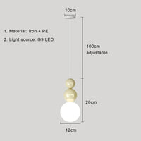 Lampe LED suspendue Design Nordique Moderne - Luminaire Décoratif d'Intérieur | Marco Lucetti Beige A / 3 couleurs claires