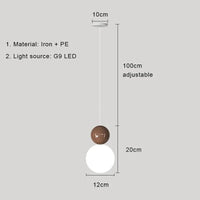 Lampe LED suspendue Design Nordique Moderne - Luminaire Décoratif d'Intérieur | Marco Lucetti Café B / Blanc froid
