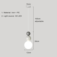 Lampe LED suspendue Design Nordique Moderne - Luminaire Décoratif d'Intérieur | Marco Lucetti Chromé Blanc A / 3 couleurs claires