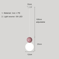 Lampe LED suspendue Design Nordique Moderne - Luminaire Décoratif d'Intérieur | Marco Lucetti Rose B / Blanc froid