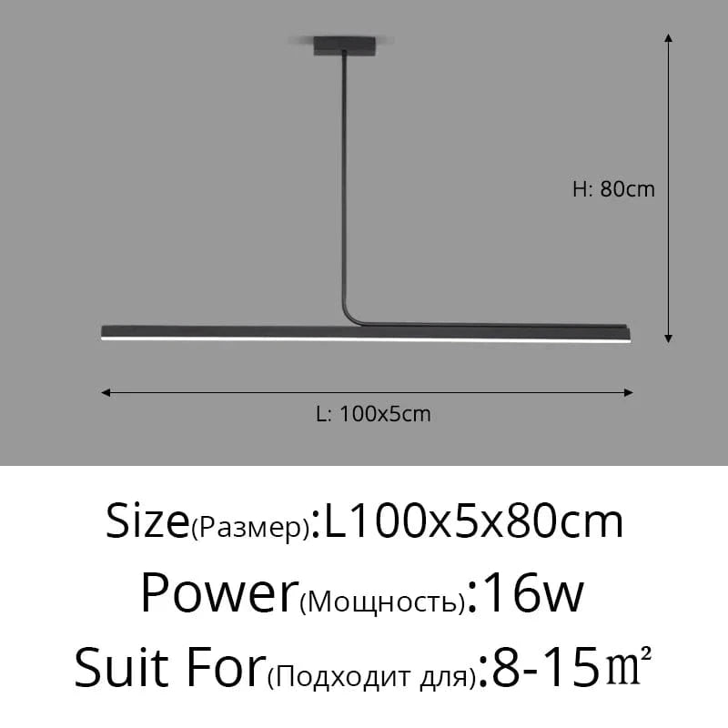 Lampe LED suspendue DiVino pour intérieur et table | Marco Lucetti Blanc froid / B Noir 100cm