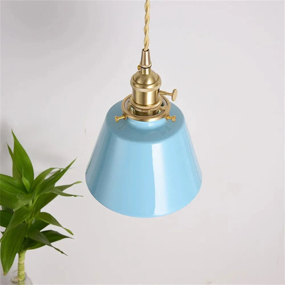 Lampe LED suspendue en céramique moderne pour loft chic | Marco Lucetti Bleu